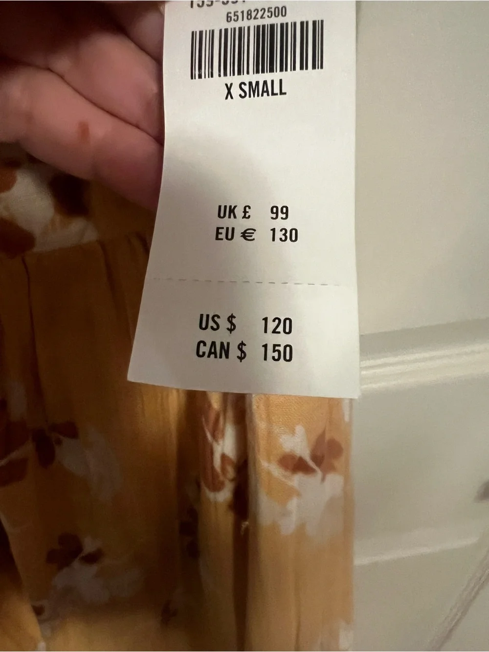 NWT Abercrombie and Finch 100% Cotton gauze yellow floral maxi dress